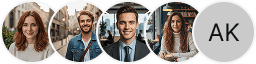 Multiple investor profile avatars on Choice Tokivon trading review block